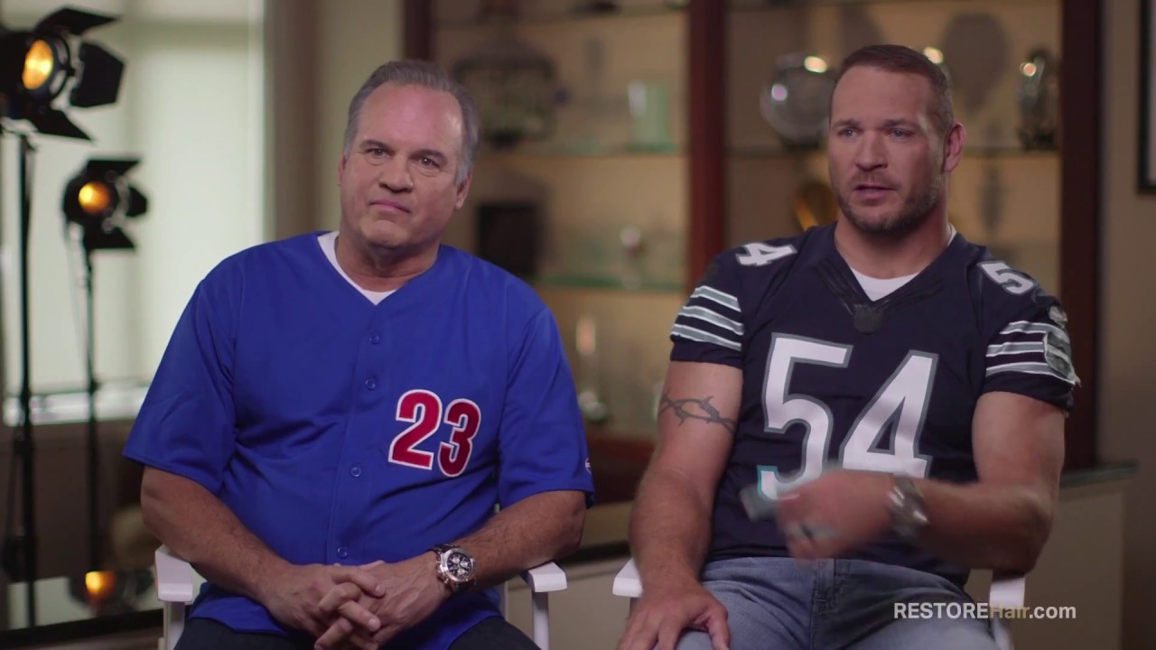 Urlacher teaches Sandberg how to live life with hair | RESTORE Hair