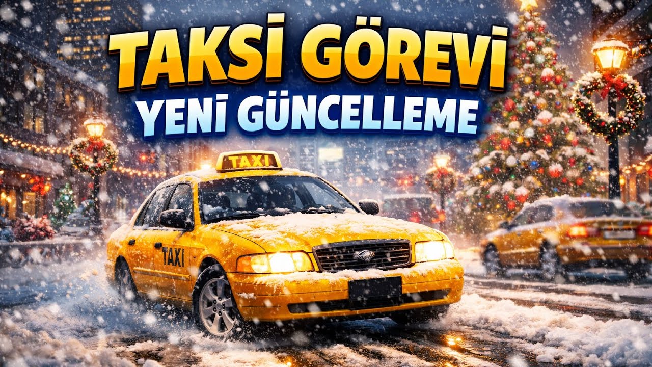 Yılbaşına Özel Güncelleme 🎄 | Car Parking’te Karlı Havada Taksi Sürüşü 