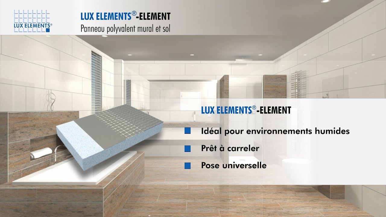 LUX ELEMENTS Produit : ELEMENT - Panneau polyvalent pour sol et mur