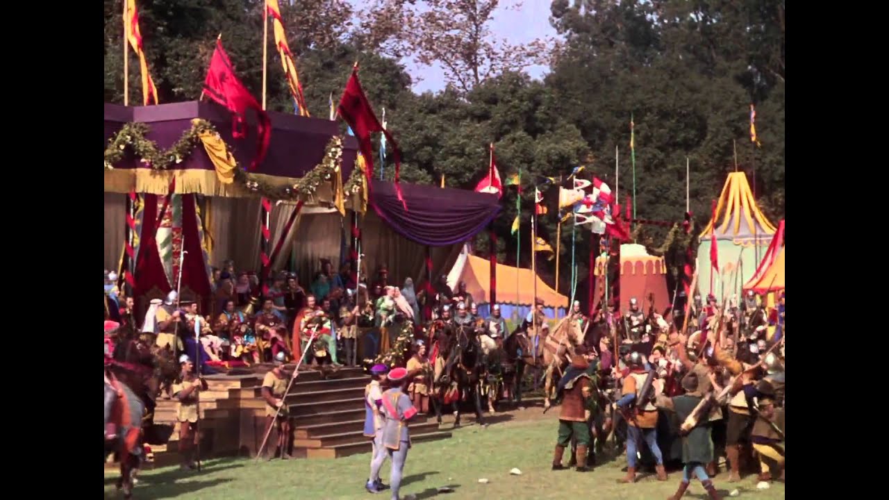 Scene from The Adventures of Robin Hood (1938 Bluray)