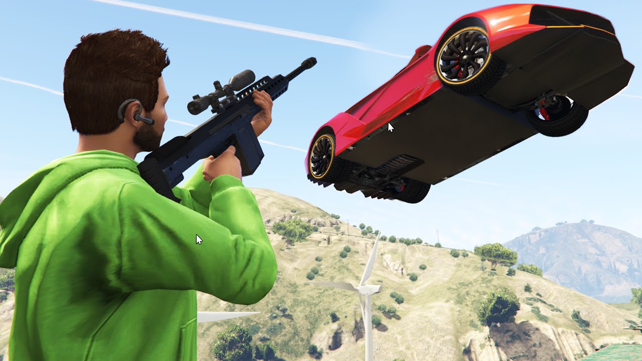 SNIPERS VS STUNTERS #4 (GTA 5 Funny Moments)