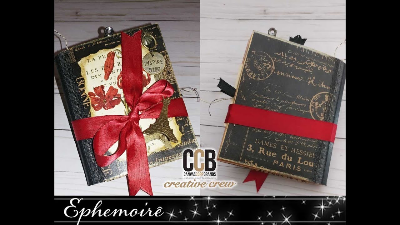Paris Themed Altered Junque Book