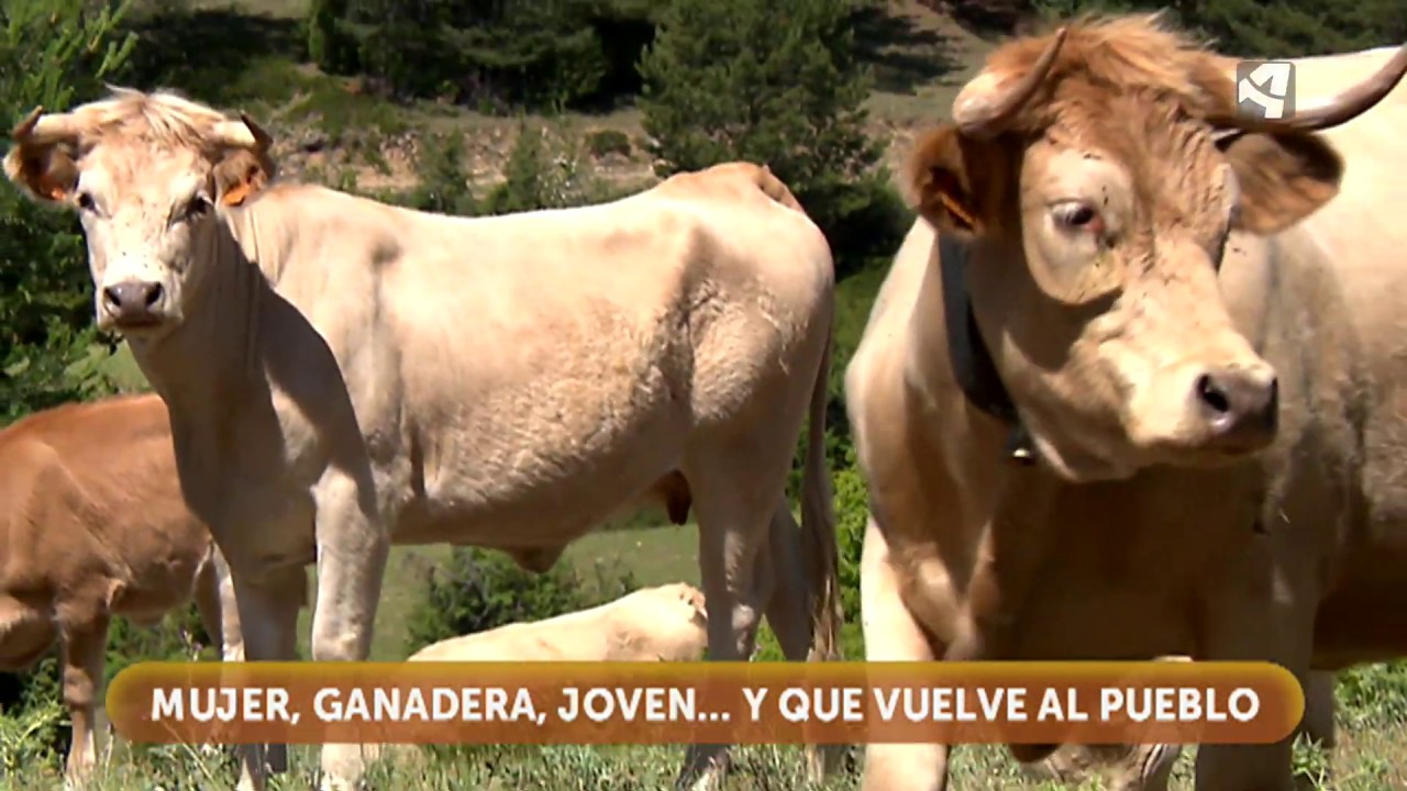 Una joven ganadera en Guadalaviar