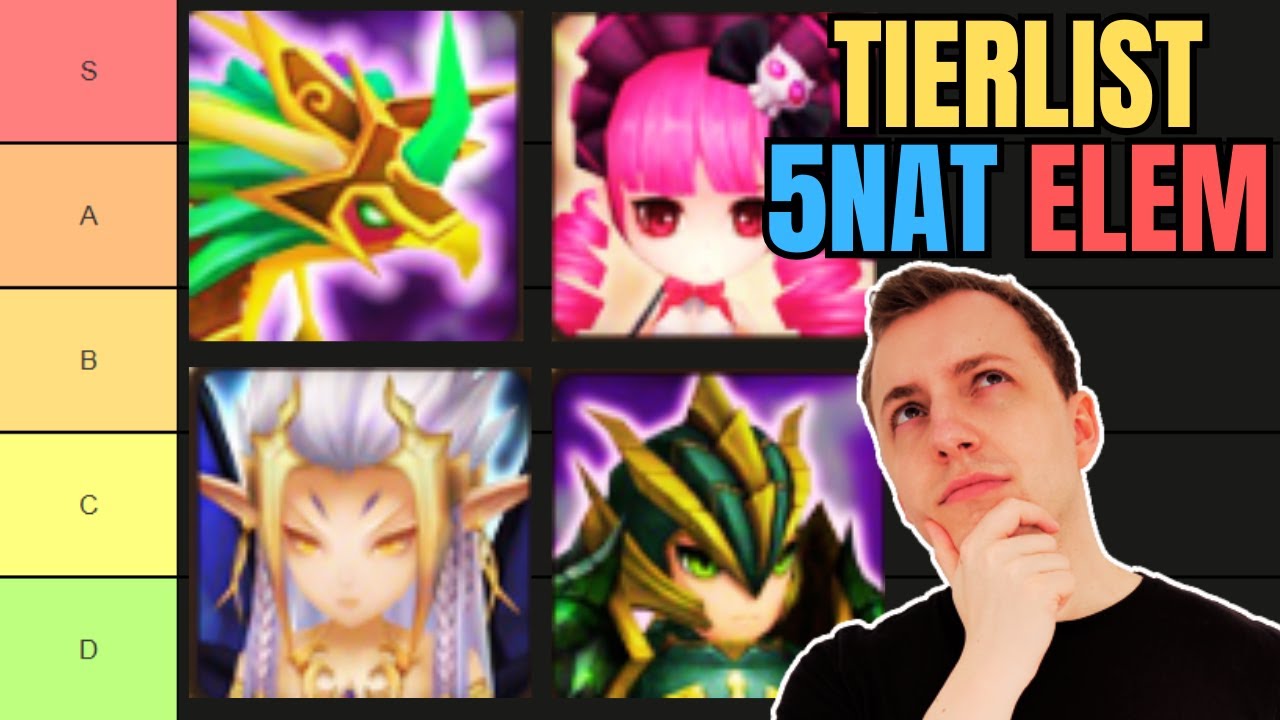 QUELS SONT LES MEILLEURS 5 NAT &Eacute;L&Eacute;MENTAIRES ? (Summoners war)