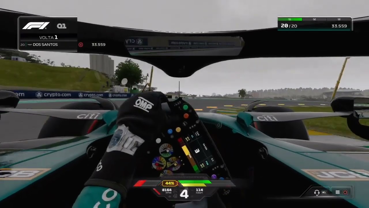 Por 2 MILISSEGUNDOS eu quase ultrapassei o recorde do Hamilton em Interlagos no F1 24.