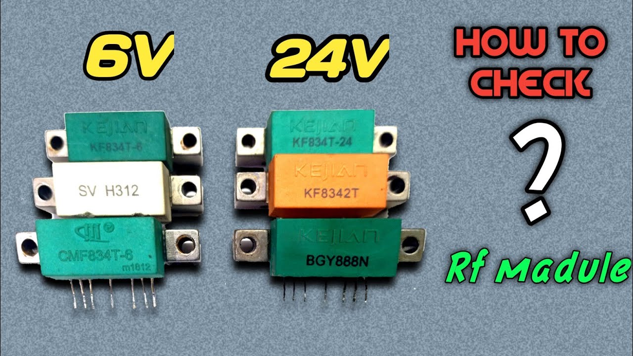 cable tv capacitor rf madule check signal ic how to check