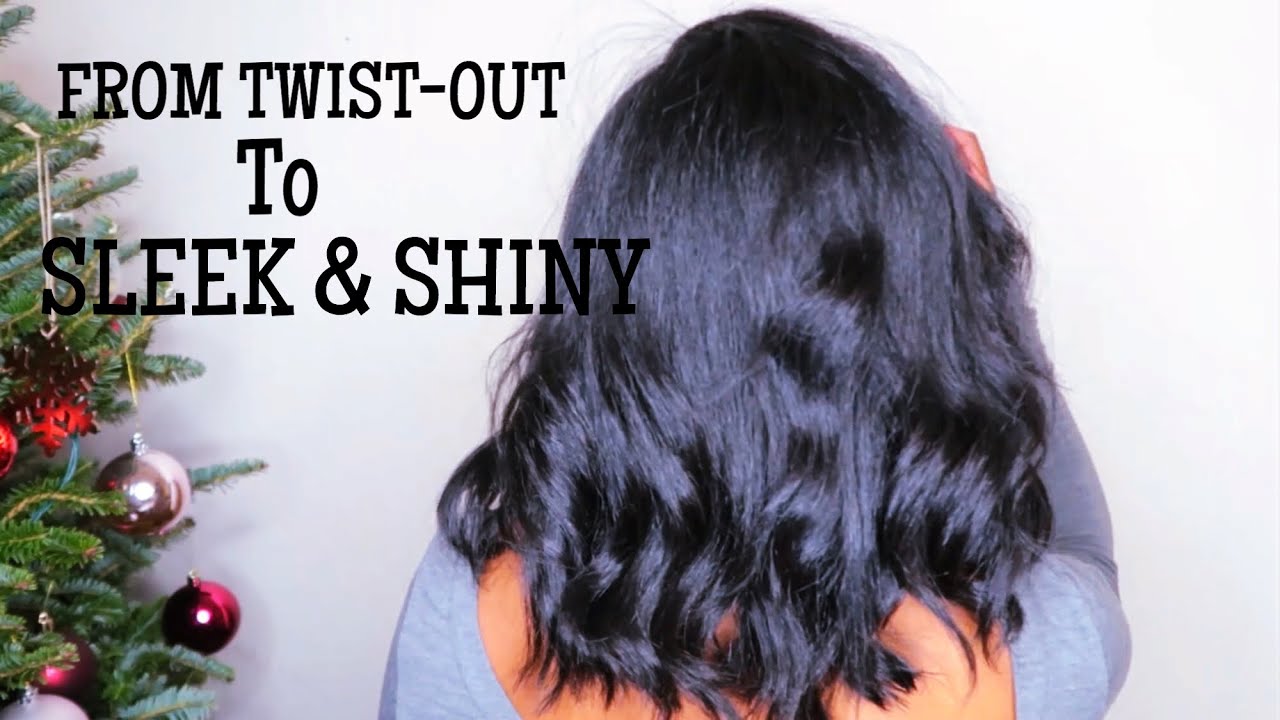 How To: Straighten Natural Hair |No Blow Drying