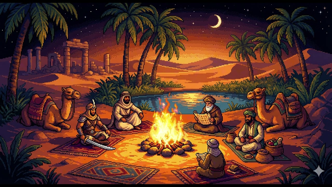 Ancient Desert Campfire 🔥 [Study / Sleep / Relax]