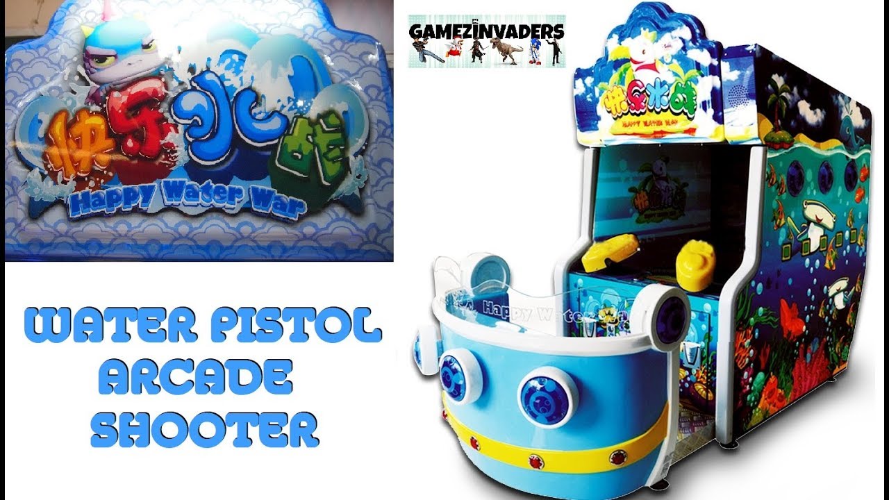 HAPPY WATER WAR! Arcade Water Pistol Gun Game!