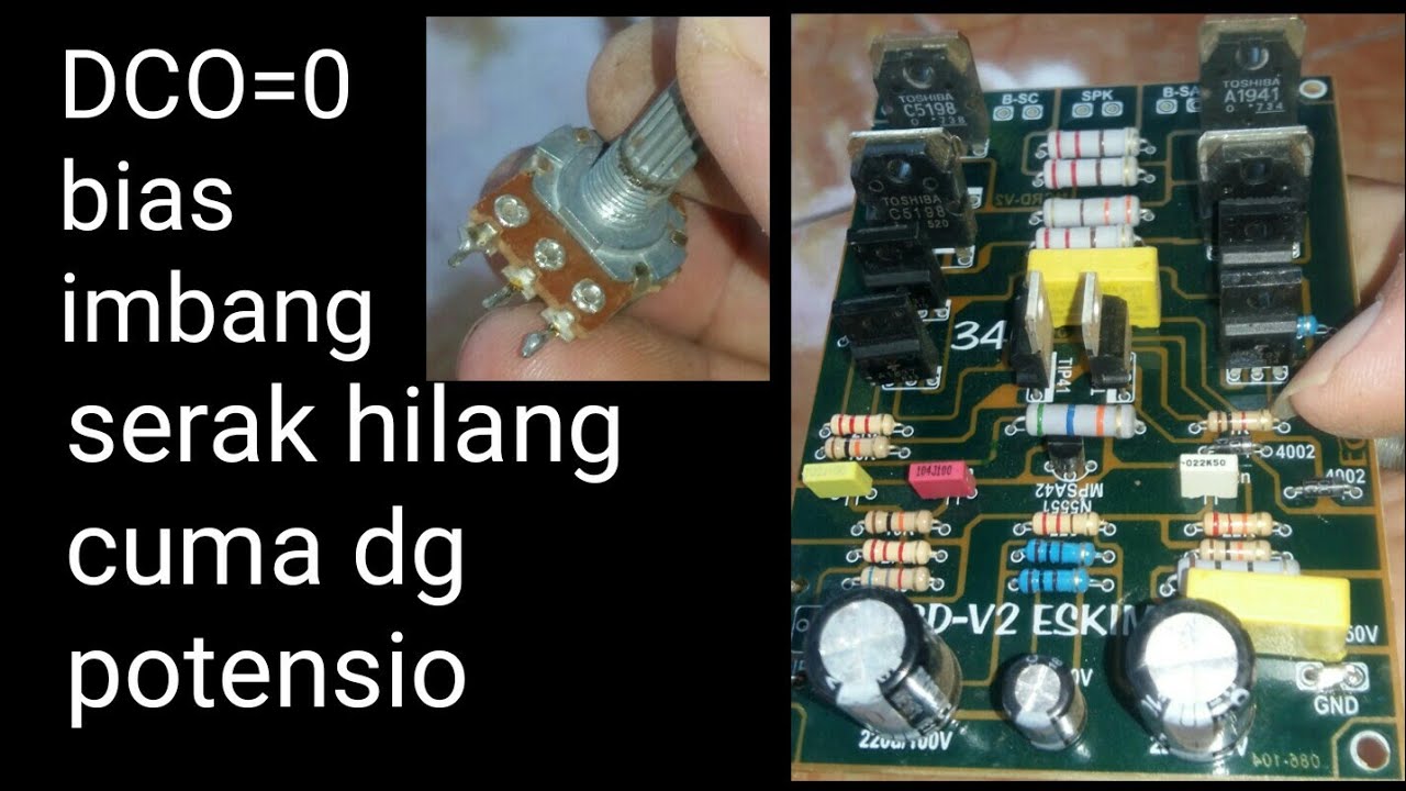 cara set dco dan bias driver mcrd v2 suara serak pasti hilang