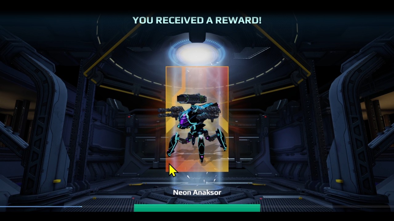 10 Robot Data Pad GOLD (1 Neon Anaksor 1 Myia Drone)- War Robots - WR