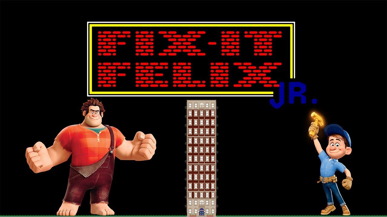 Fix-it Felix Jr. |Wreck-it Ralph| gameplay (Sega Mega Drive/Genesis)