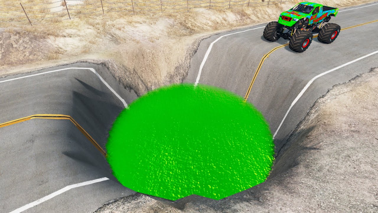 Cars vs Giant Pit #21 BeamNG OT &ndash; BeamNG.Drive