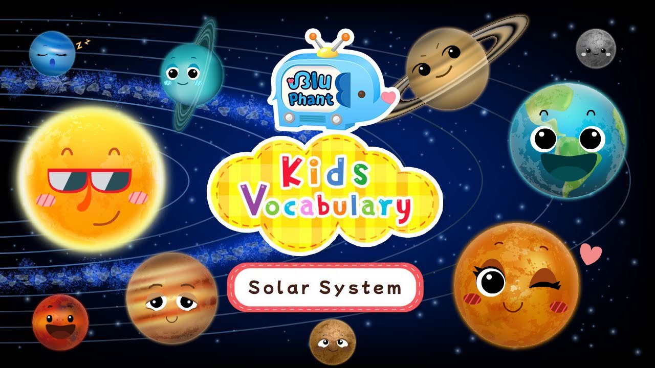 14 Solar System Vocabulary Flashcards for Kids 🪐🚀 Learn Space Words and Play a Shadow Quiz!