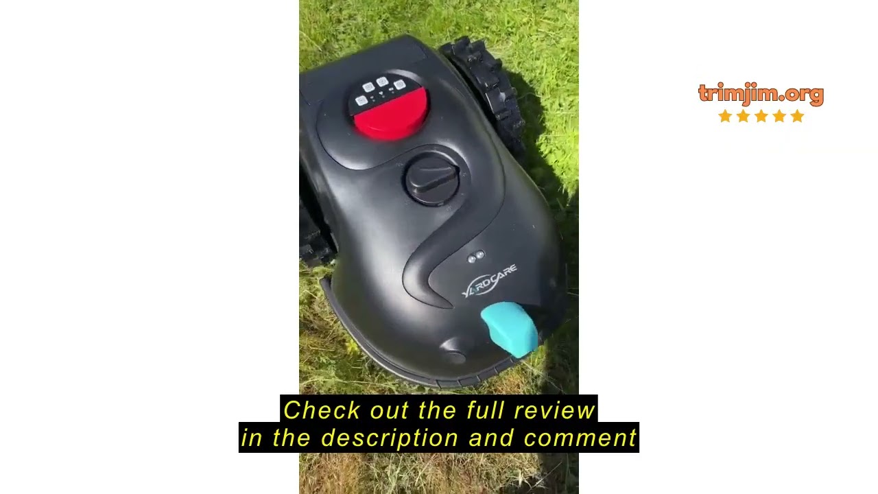 Review YARDCARE V100 Robot Lawn Mower with HD Vision Navigation, Smart Obstacle Detection, Collision