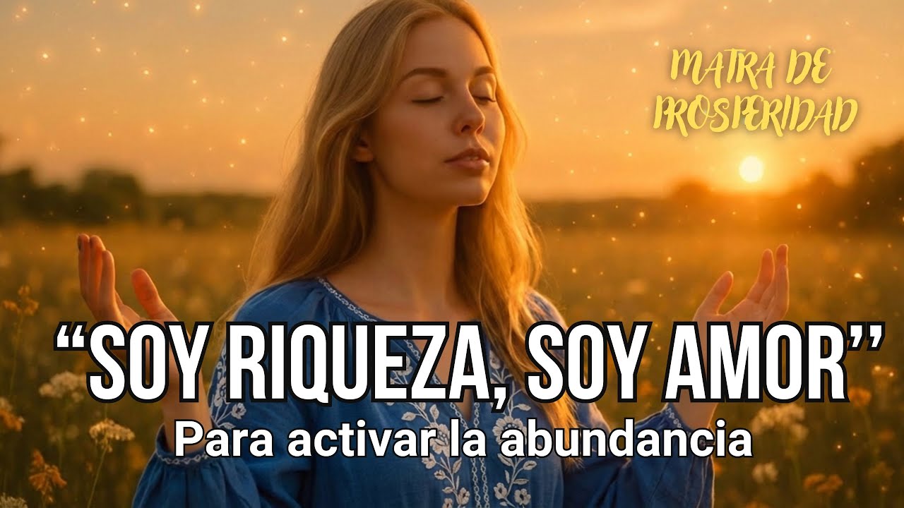 ✨“SOY RIQUEZA, SOY AMOR | Mantra Poderoso para Atraer Abundancia, Dinero y Energía Positiva”