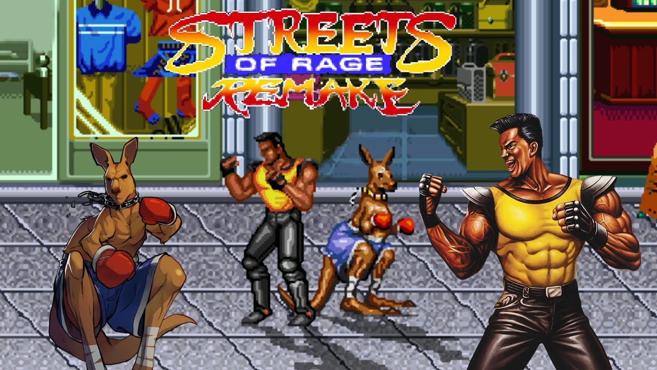 Streets Of Rage Remake V5.2 - Mod - Manhunt - Adam & Roo - Playthrough (Hardest)