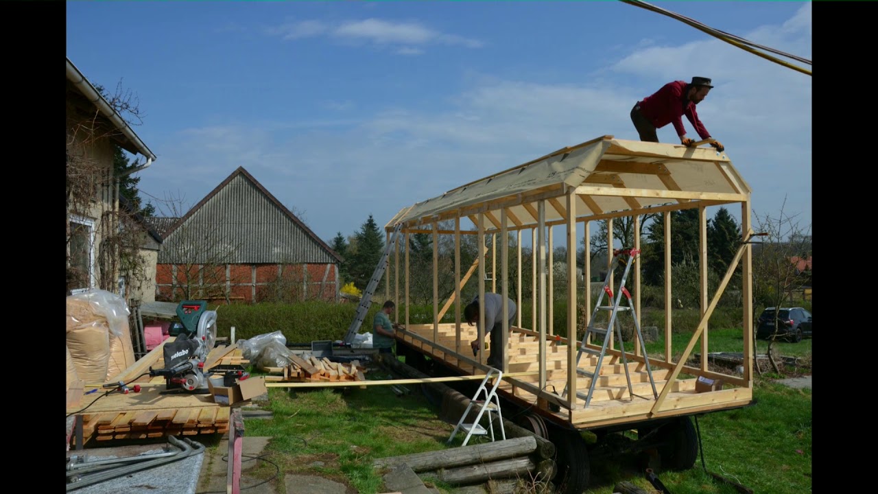 Bauwagen: Aufbau Grundgerüst