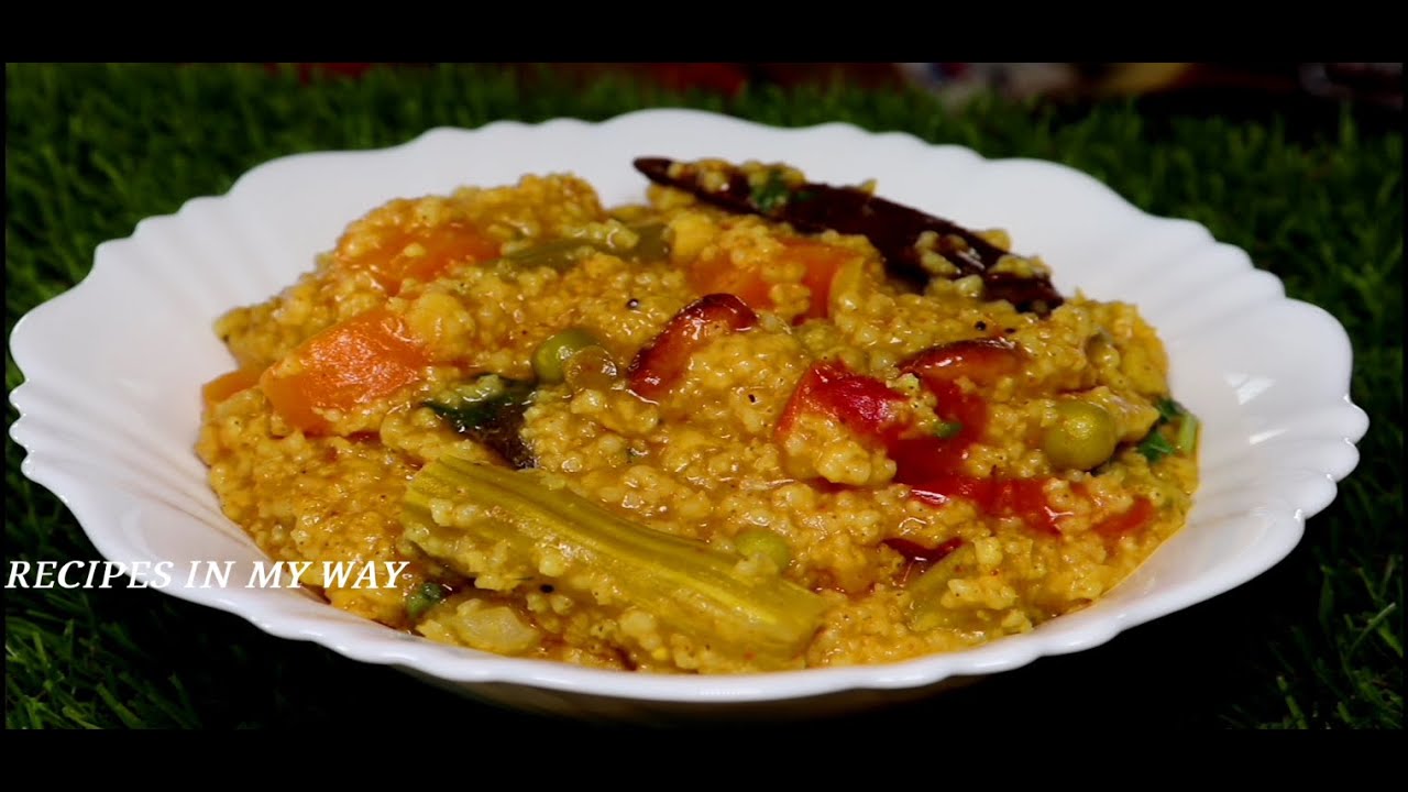 SAMBAR SADAM - குதிரைவாலி அரிசி சாம்பார் சாதம் - BARNYARD RICE SAMBAR SADAM - KUTHIRAIVALI ARISI