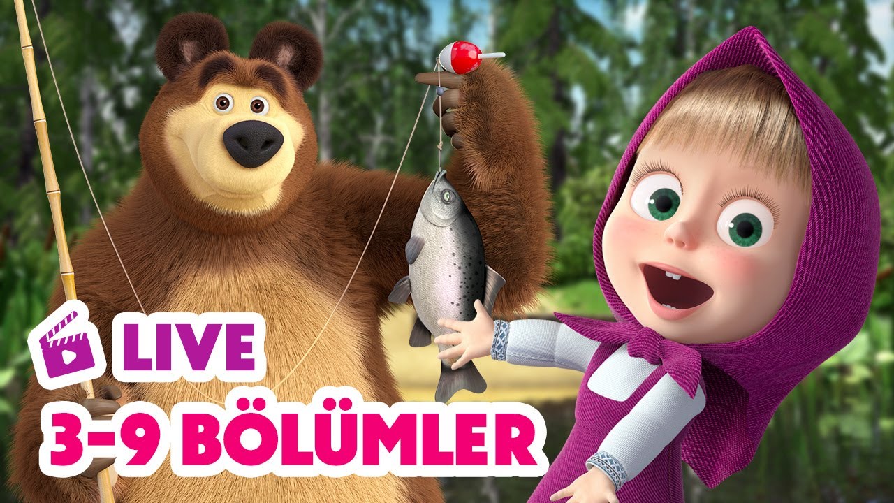 🔴 LIVE! Maşa İle Koca Ayı ▶️ En Sevdiğiniz 3-9 Bölümlerini Şimdi İzleyin 📺🎬 Masha and the Bear
