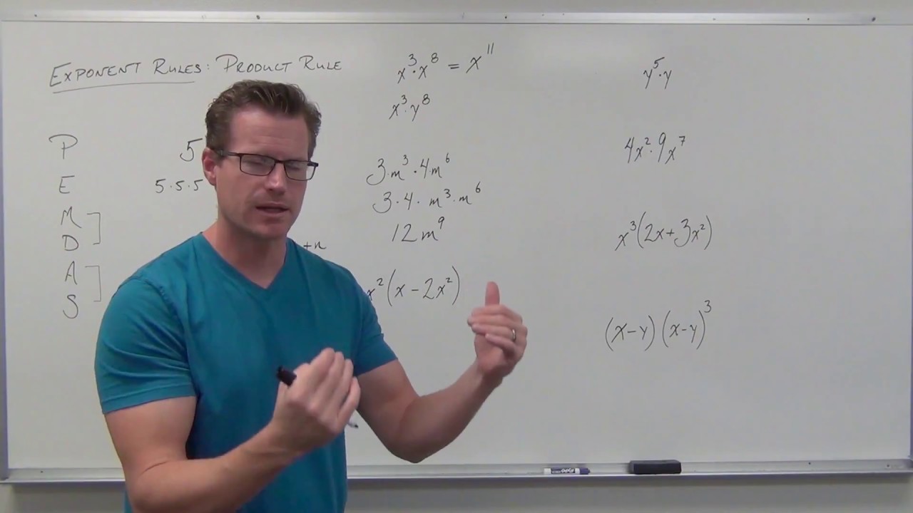 Exponent Rules -- Product Rule (TTP Video 61)