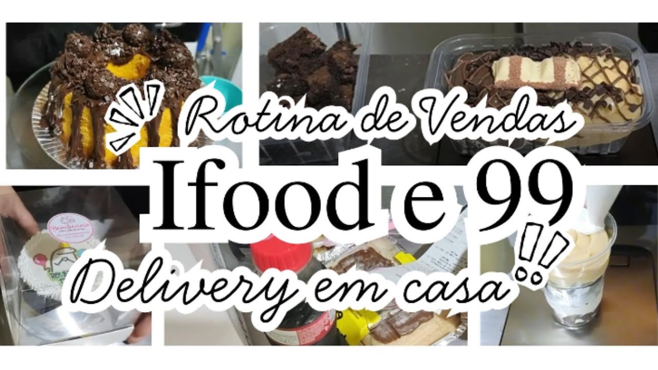 Rotina do Delivery em Casa | Montando Pedidos | Vendas | bolos - Ifood e 99Food - Rotina Real 🩷🙏🏻