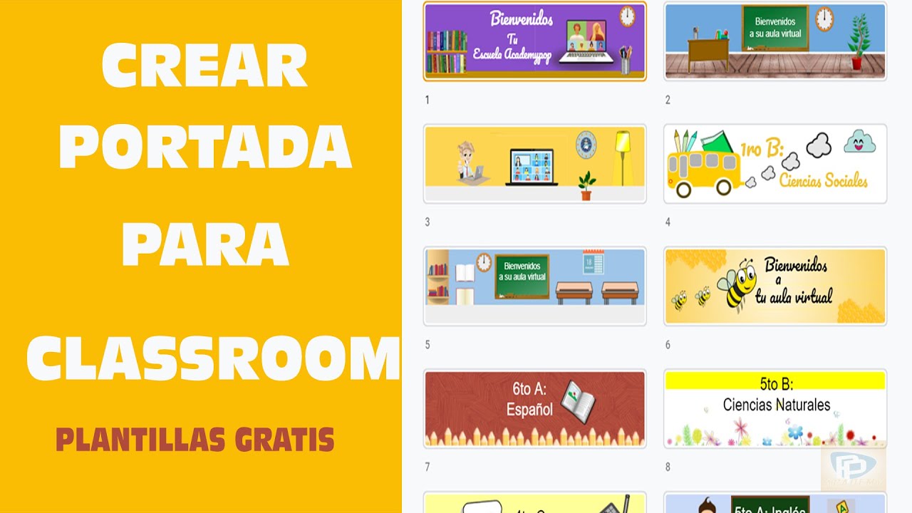 Cómo crear BANNER, PORTADA, CABECERA en CLASSROOM con Google Presentación / Personalizar Classroom