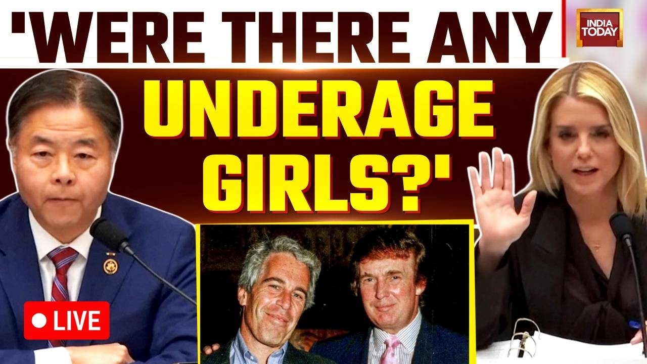 Epstein Files News LIVE: Pam Bondi's Heated DOJ Oversight Clash | India Today LIVE