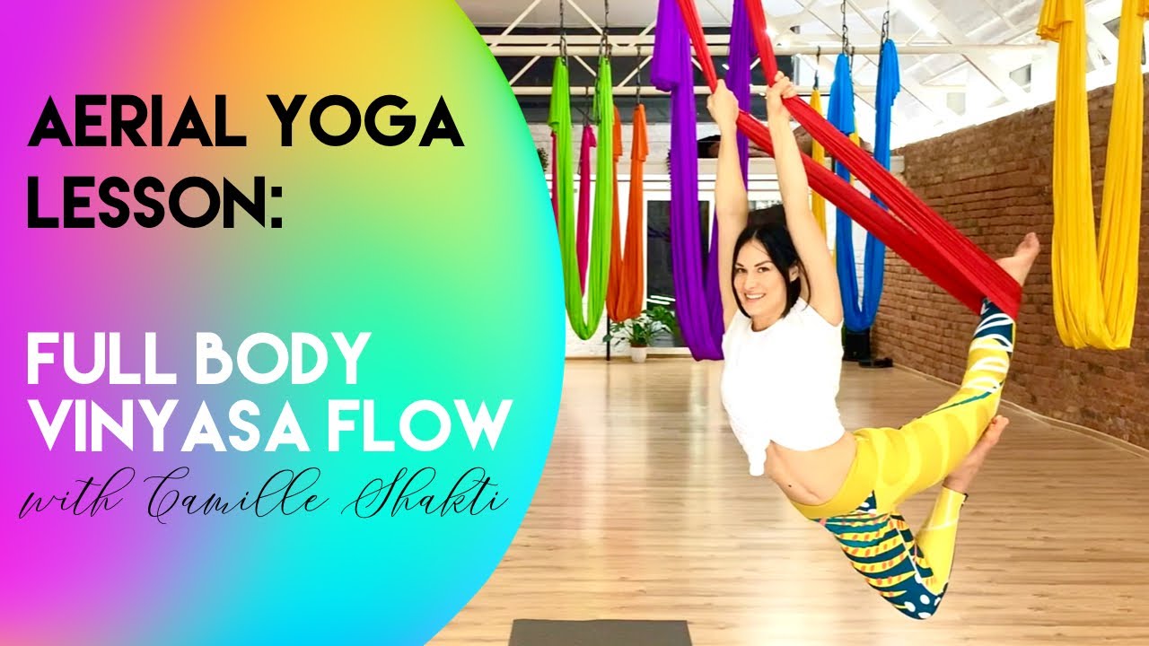 40-минутный урок воздушной йоги Vinyasa Flow 2 — всё тело | Средний уровень — продвинутый | Camiy...