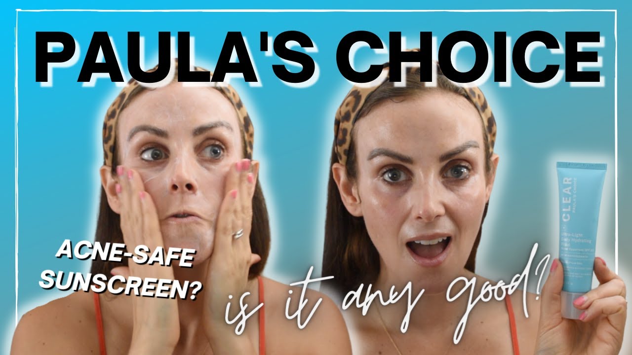 Best Sunscreen for Oily/Acne-Prone skin? ☀️😎Paula's Choice CLEAR SPF 30