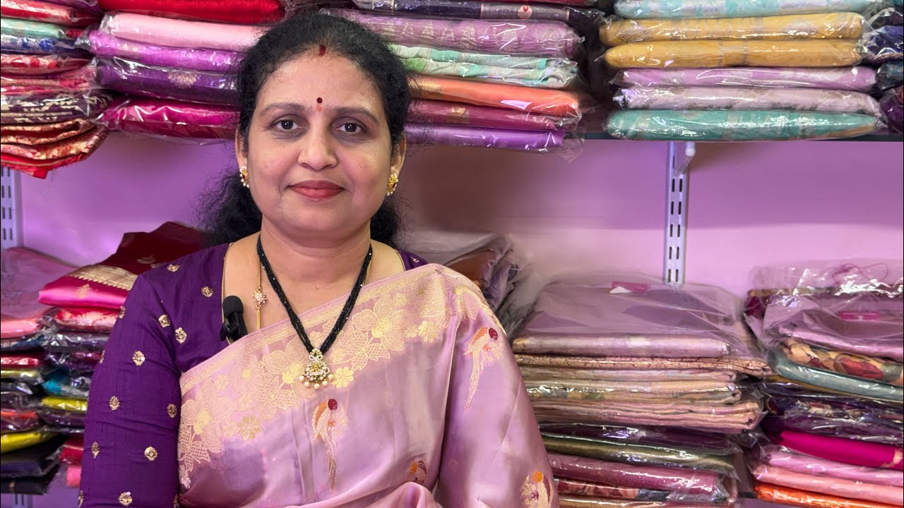 Latest MASHRU SILK sarees #lightweightsarees #banarasisaree 