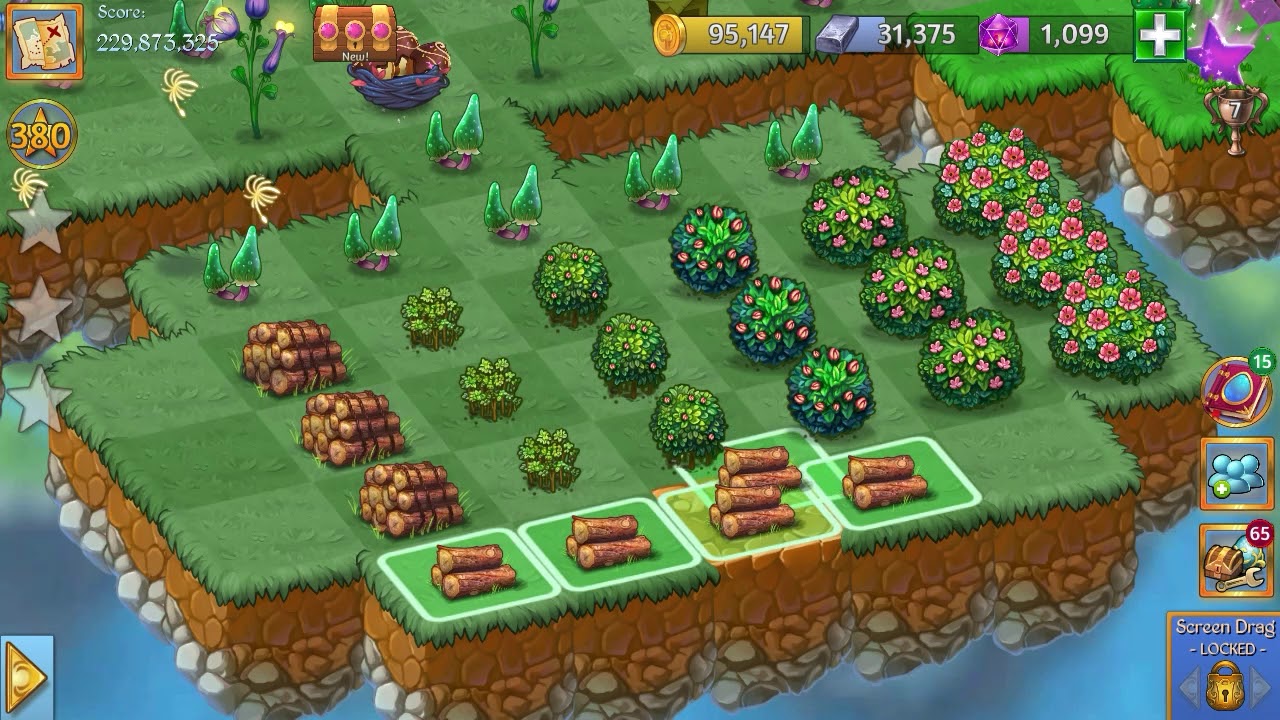Merge Dragon All Bushes and Ruins of the Sky Palace Wonder