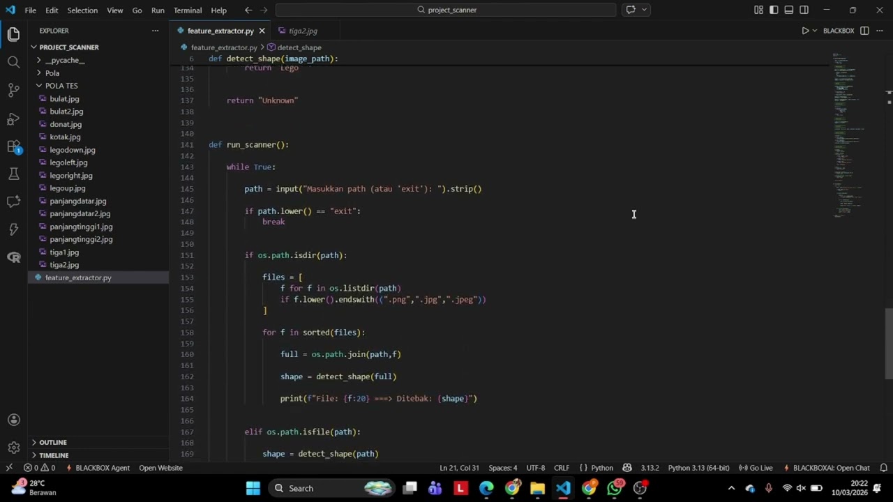 DEMO PROGRAM - PENGENALAN POLA