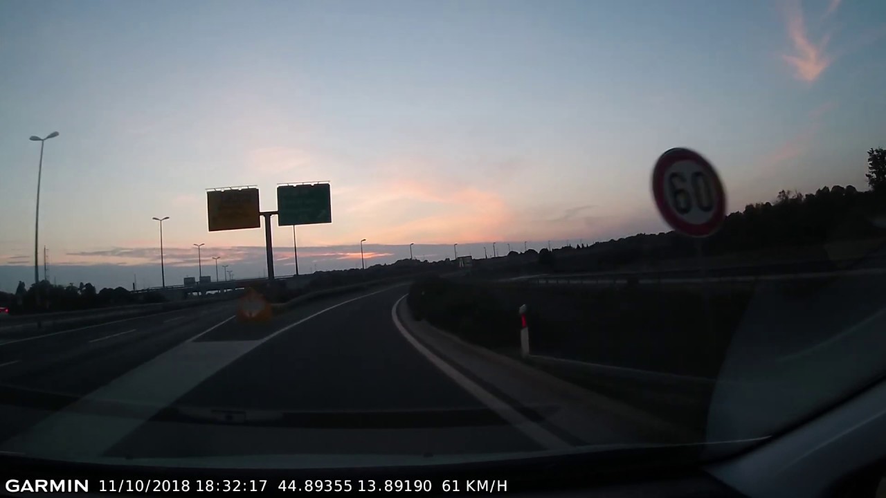 DRIVE #315: Pomer-Ližnjan-Valtura-Aerodrom Pula (Croatia) (timelapse 4x) *Read Description*