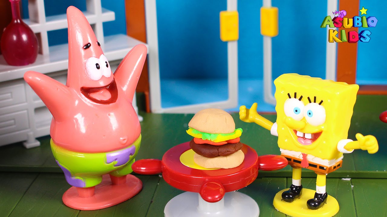 🌟 BOB ESPONJA 🌟 Aventura en el Crustaceo Crujiente | Vídeos de juguetes en español