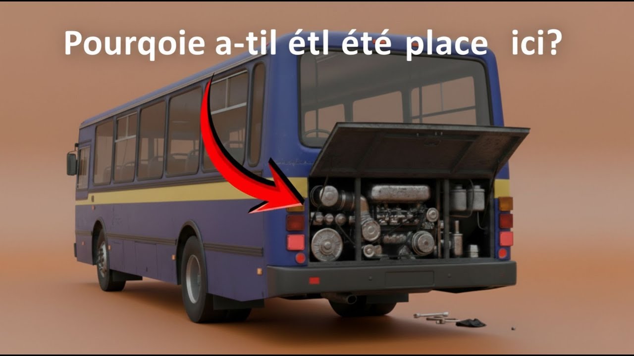 Pourquoi les grands autobus ont-ils un moteur arrière ?