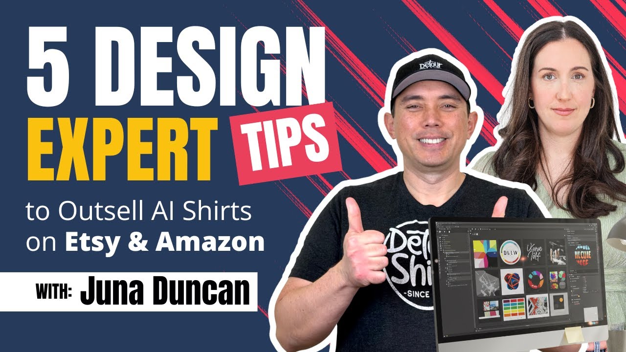 5 Expert Design Tips to Outsell AI Shirts on Etsy & Amazon w/ Kittl, Mystic POD & More