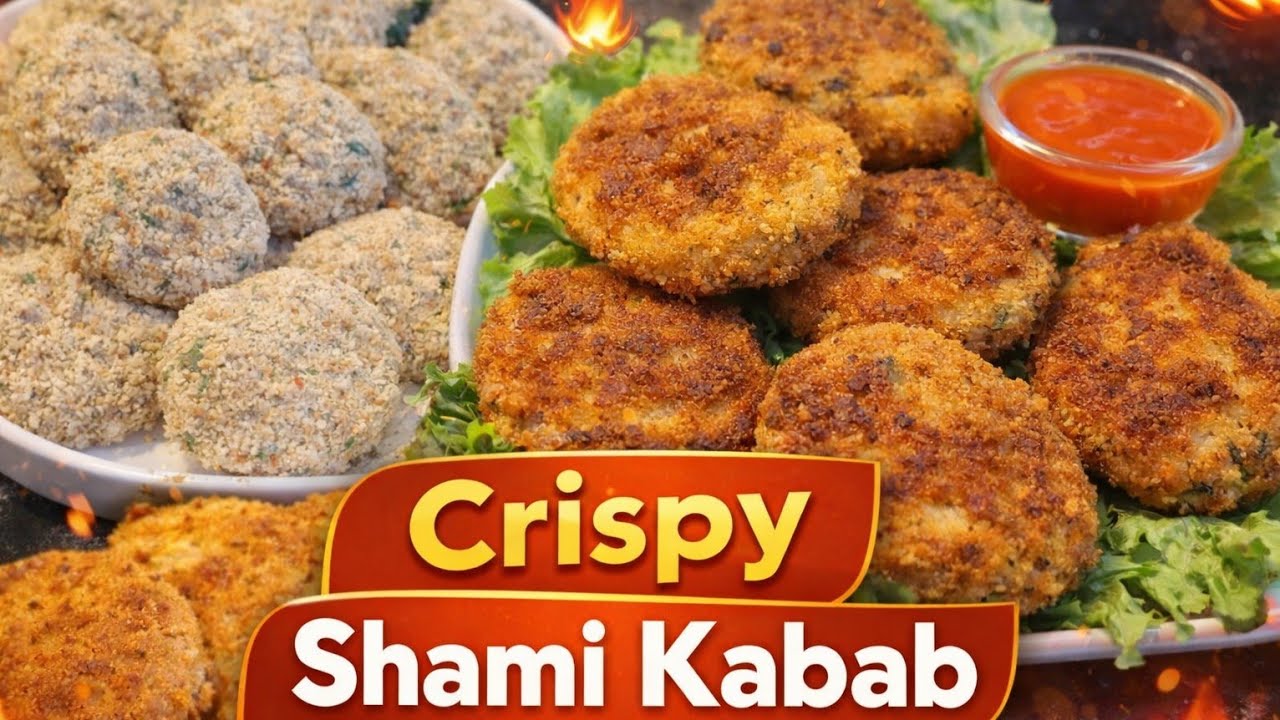 Crispy Chicken Shami Kabab at Home | Perfect Ramadan Snacks| Easy Snack for Iftar party 