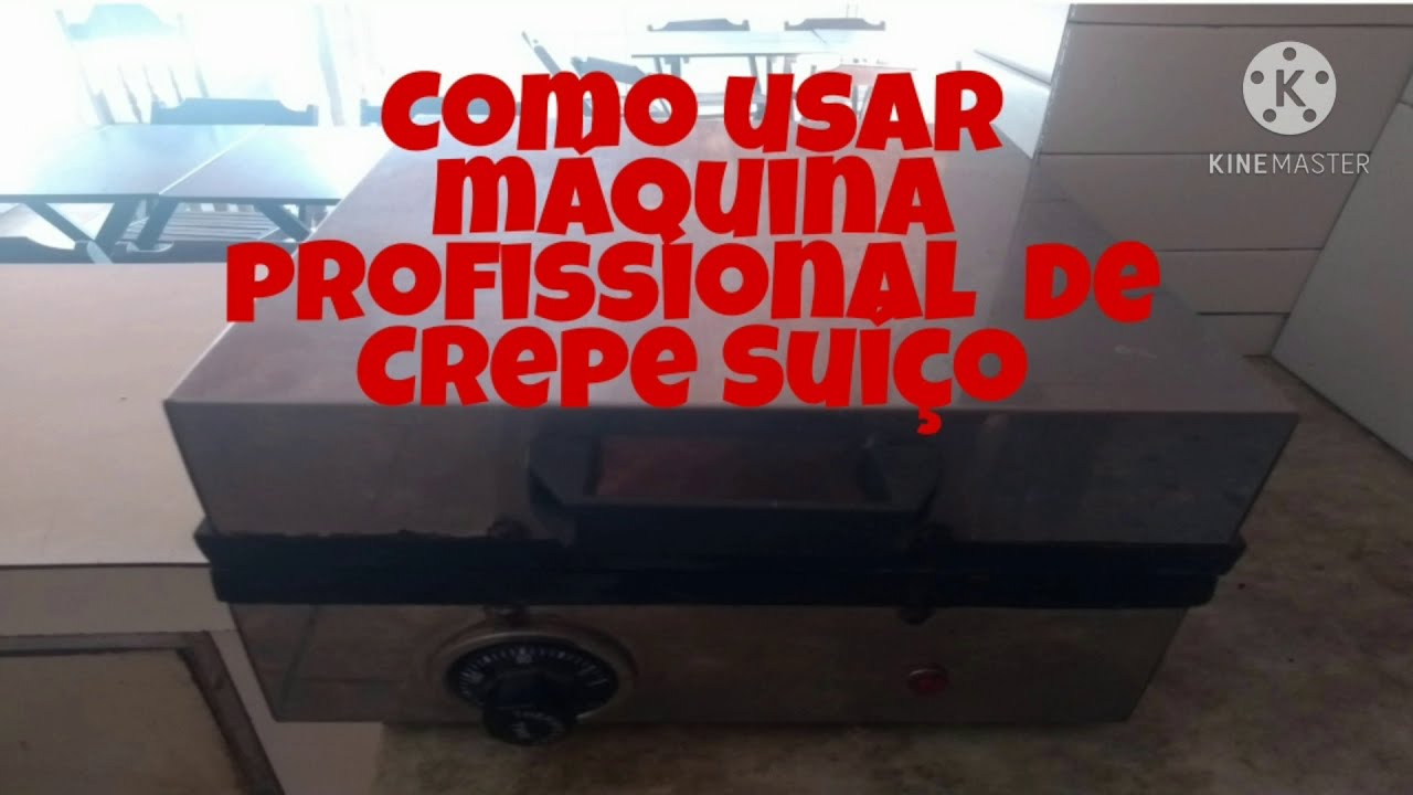 Dicas, como usar máquina profissional de crepe Suíço- Edivania Ferreira
