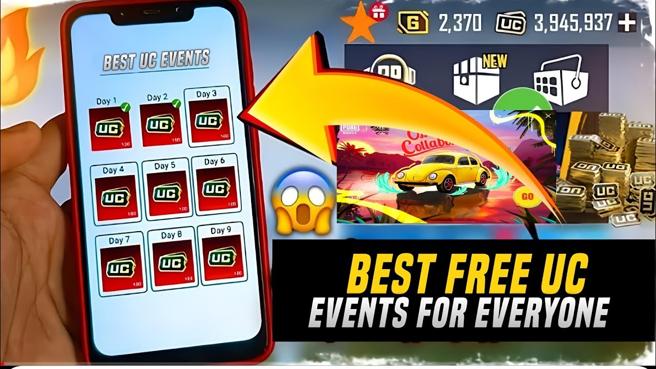😱 Best Free UC Events For Everyone | Get Free 600 UC 1800 UC 3850 UC 8,100 UC | PUBGM