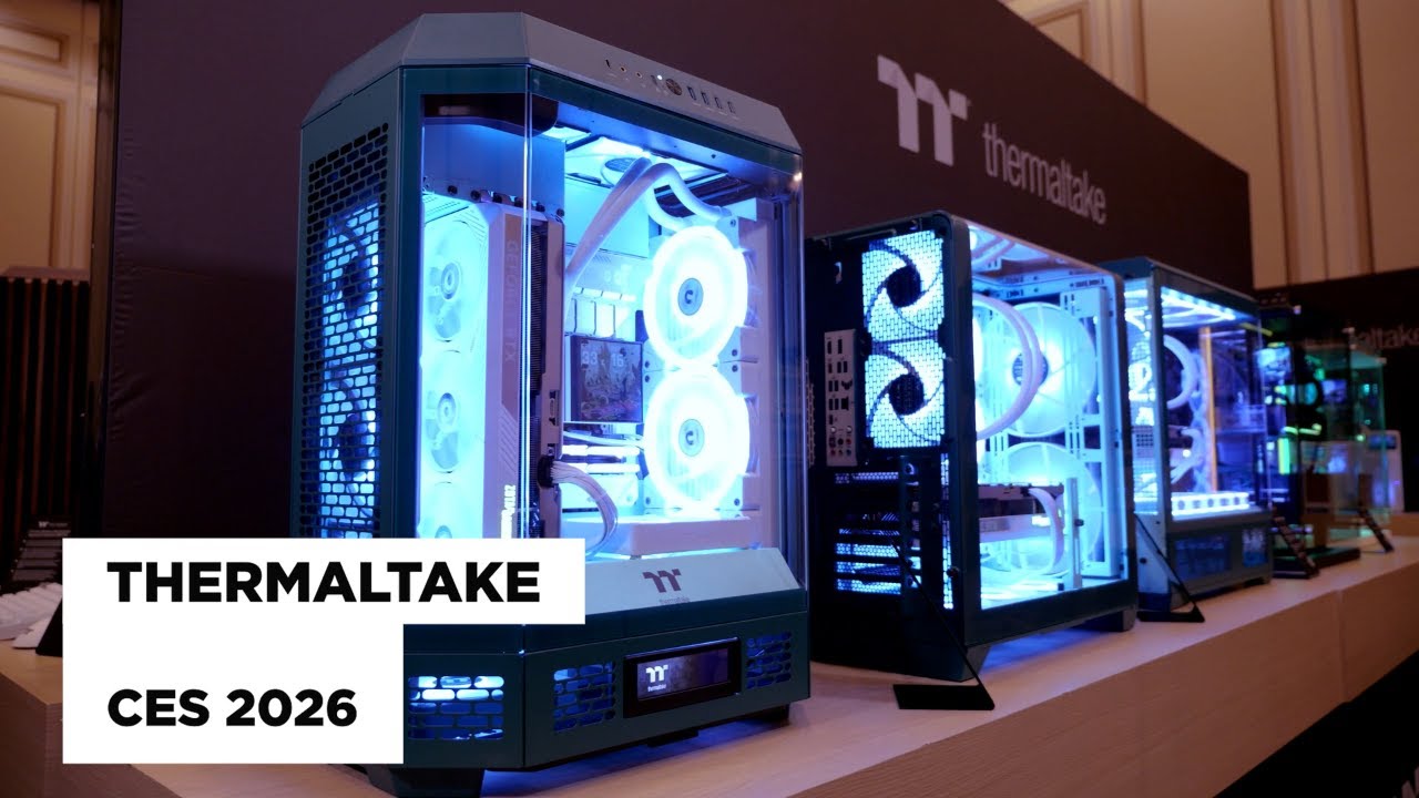 Thermaltake CES 2026: Lançamentos de produtos e cores exclusivas. Surpreenda-se novamente conosco!