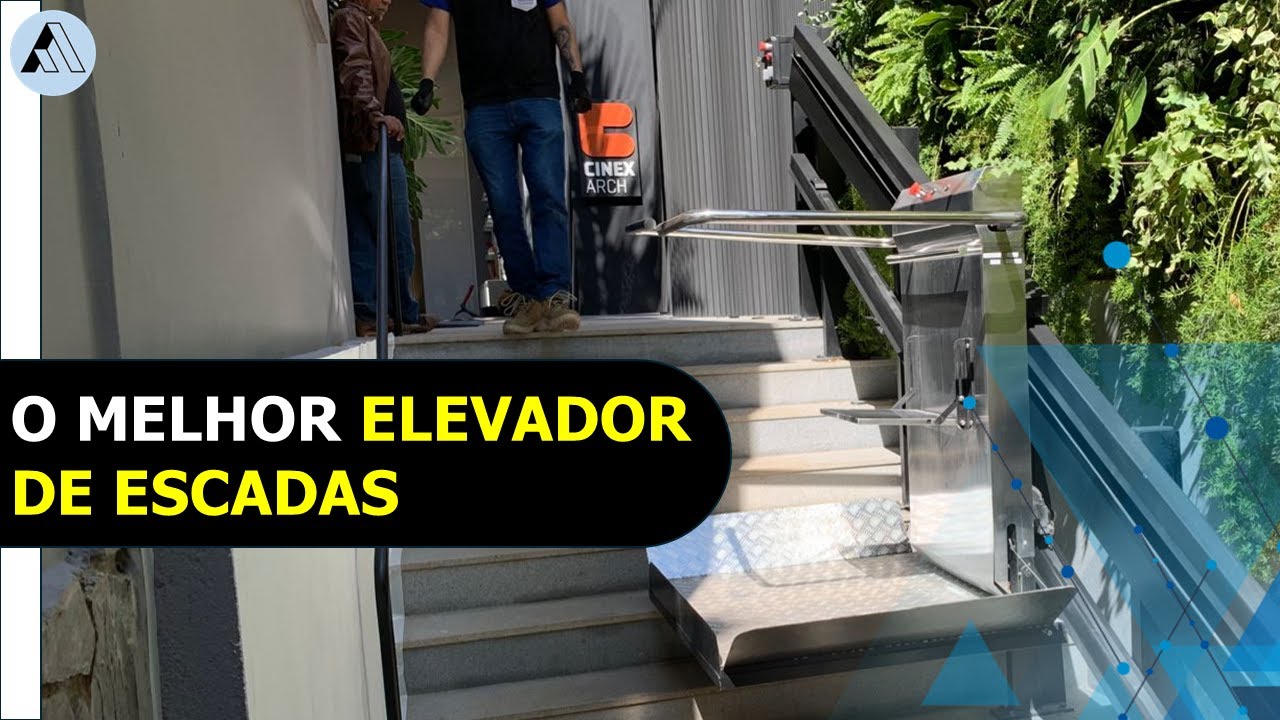 Plataforma de acessibilidade para escadas #PNE (Plataforma Inclinada de #Acessibilidade)
