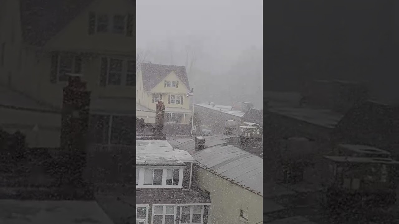 Heavy Snow Squall - 02/19/2022 Northwest New Jersey #weather
