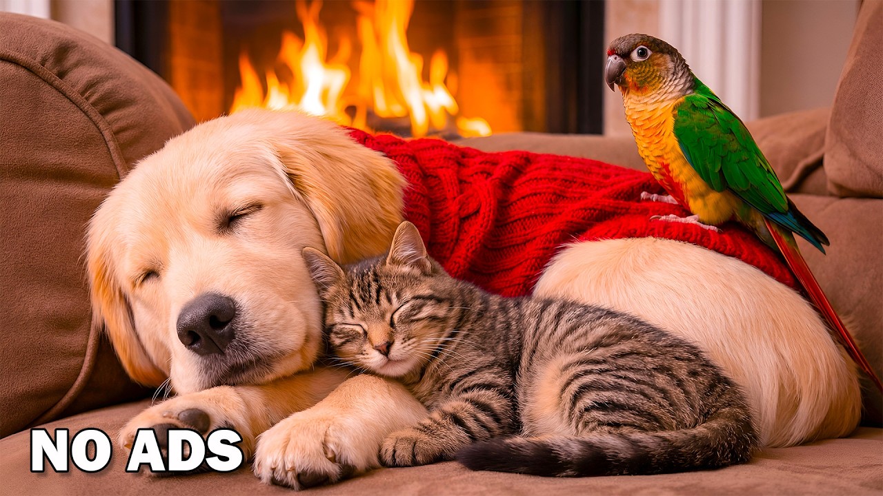 Dog TV • Cat TV 🐶😺 - Bird Visit 🐦12 Hours Of Pets Music🎶 Anti-Separation Anxiety Relief💖No Ads
