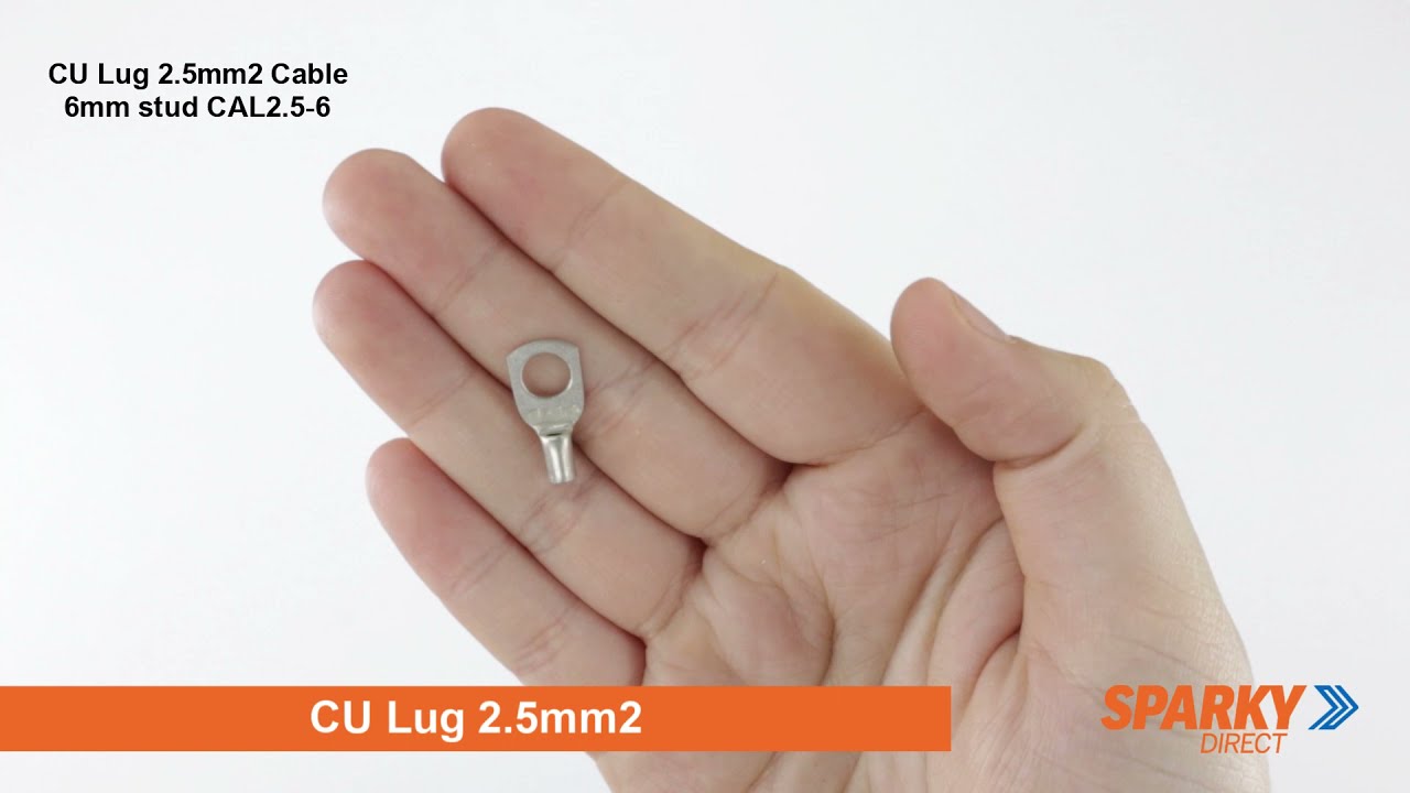 CU Lug 2.5mm2 | Cable 6mm stud | CAL2.5-6