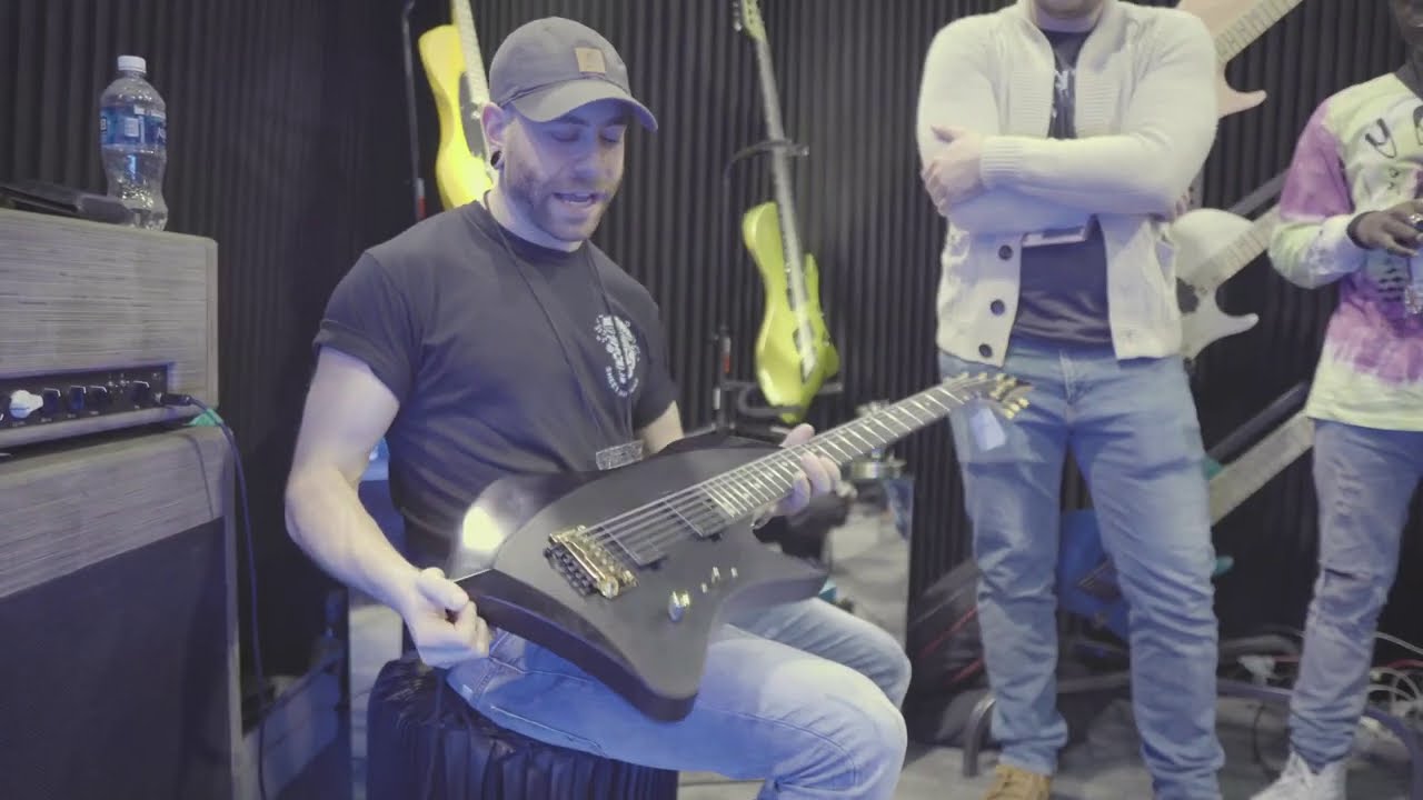 Aaron Marshall at the Horizon Devices & Abasi Concepts NAMM 2020 Booth