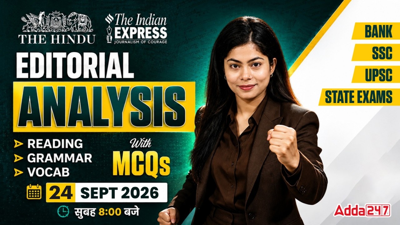 The Hindu Editorial Analysis | 24 September 2026 | Daily Vocab & Grammar | By Udisha Mam