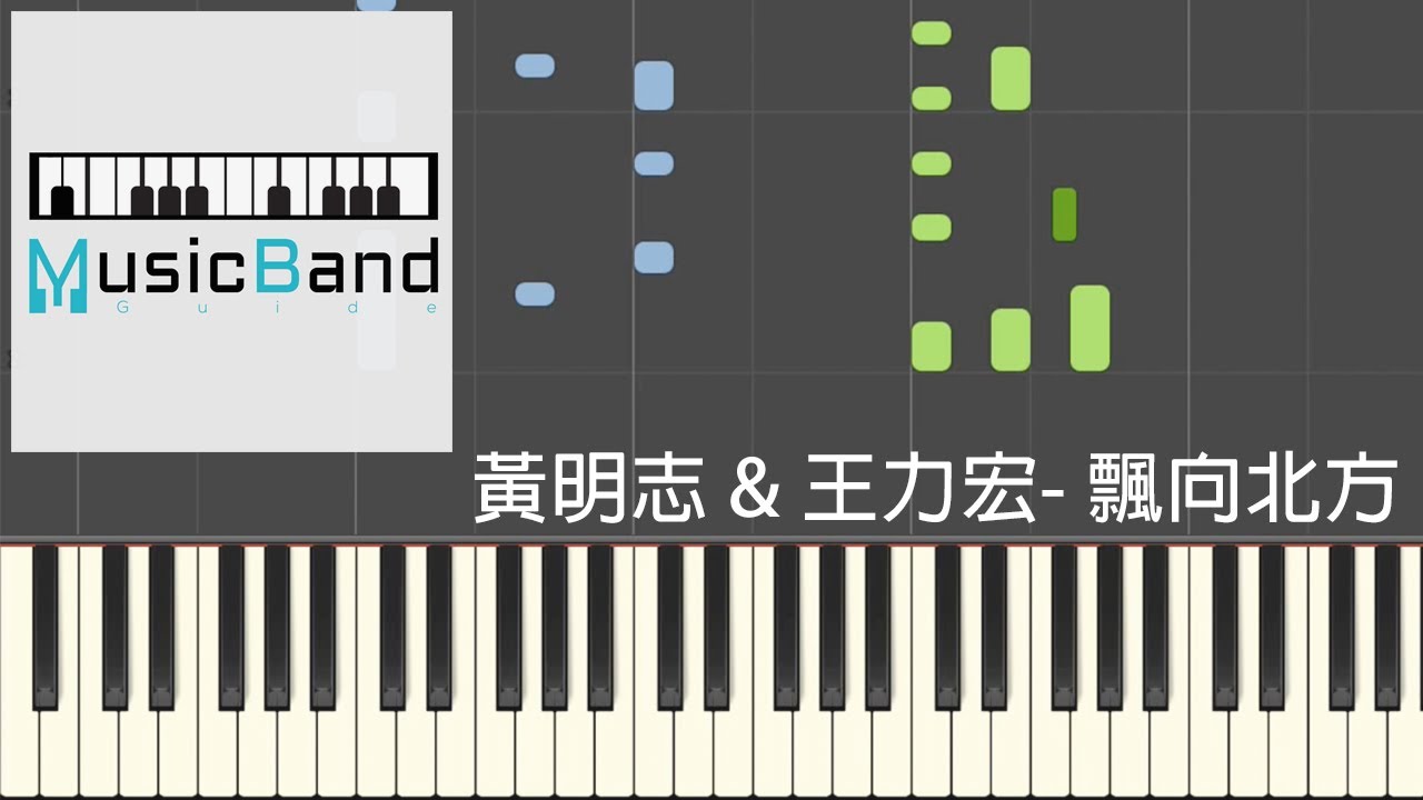 黃明志 Namewee feat. 王力宏 Leehom Wang - 漂向北方 Stranger In The North - 鋼琴教學 Piano Tutorial [HQ] Synthesia