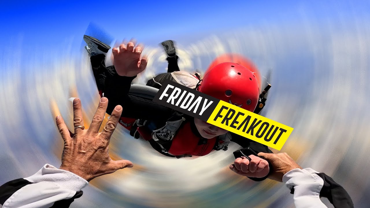 Friday Freakout: Skydive Student Spins Wildly Out of Control