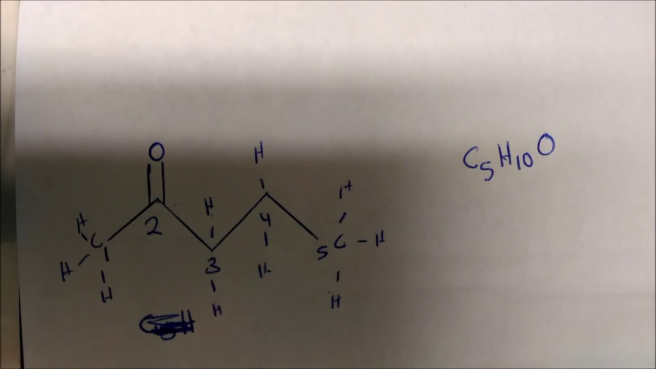 How To Get Molecular Formulas From Line Angle Structures (Skeletal)